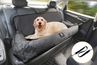 gray large dog seat