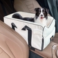 pink dog console car seat